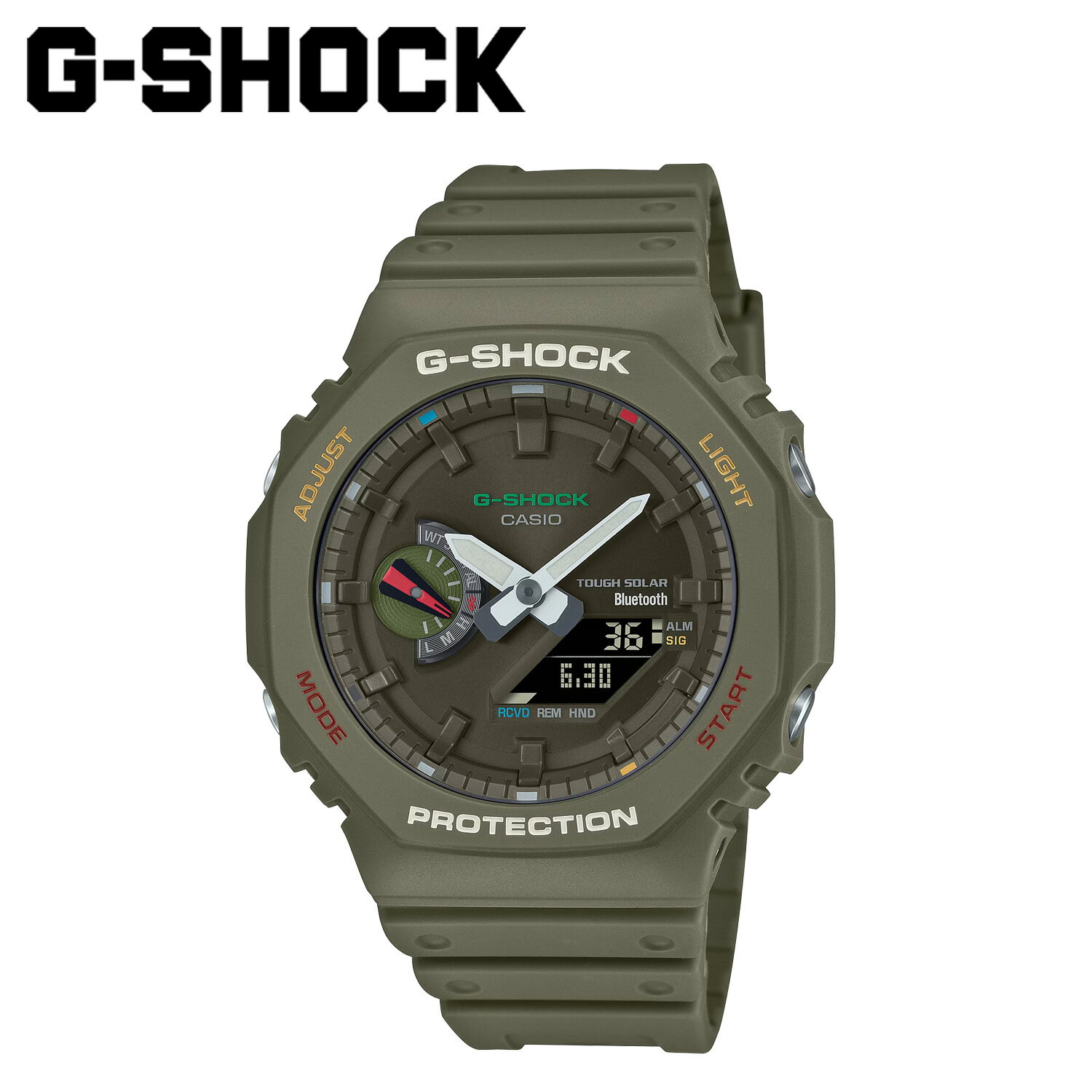 CASIO カシオ G-SHOCK 腕時計 GA-B2100FC-3AJF Multi color accentsシリーズ 防水 ジーショック Gショック G-ショック メンズ レディース カーキ