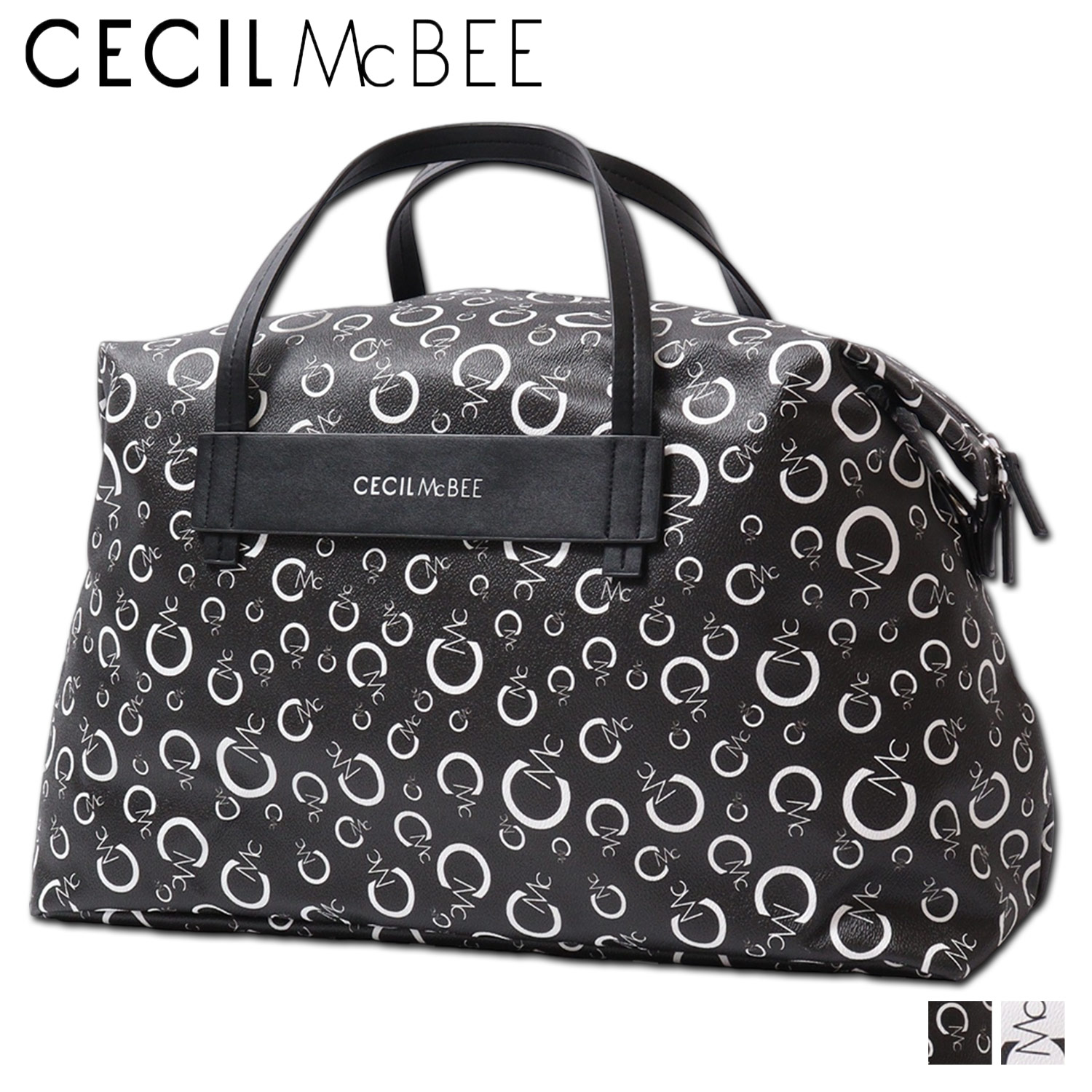 CECIL McBEE セシルマクビー バッグ ボストンバッグ ショルダー レディース Lサイズ モノグラム MONOGR..