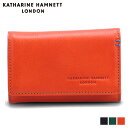 KATHARINE HAMNETT LONDON キャサリンハムネット ロンドン キーケース キーホルダー 財布 小銭入れ ミネラル メンズ レディース 4連 ...