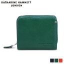 KATHARINE HAMNETT LONDON キャサリンハムネット ロンドン 財布 二つ折り ミネラル メンズ レディース ラウンドファスナー 本革 MIN...