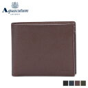 AQUASCUTUM アクアスキュータム 財布 二つ折り バーミンガム メンズ 本革 小銭入れあり BIRMINGHAM ブラック ネイビー ダーク ブラウン ...
