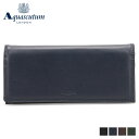 AQUASCUTUM アクアスキュータム 財布 長財布 サットン メンズ 本革 かぶせ SUTTON ブラック ネイビー ダーク ブラウン グリーン 黒 AQ-...