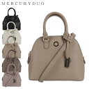 MERCURYDUO マーキュリーデュオ ショルダーバッグ ハンドバッグ レディース 斜め掛け ファスナー付き メタルアイレット 2WAY HANDBAG ブラック アイボリー ベージュ ブラウン ピンク 黒 90720B