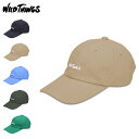 ワイルドシングス WILD THINGS キャップ 帽子 ロゴ メンズ レディース LOGO CAP ブラック ベージュ ブラウン グリーン 黒 WT24065...