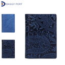 バギーポート BAGGY PORT 財布 二つ折り メンズ 本革 藍染レザー ペイズリー BI-FOLD WALLET ブルー ダークブルー ZYS196N