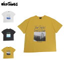 ワイルドシングス WILD THINGS Tシャツ 半袖 クライミング ライト イズ ライト メンズ CLIMBING LIGHT IS RIGHT ホワイト チャコール イエロー 白 WT24051SK