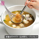 レイエ Leye 計量みそマドラー 水切りレードル 2点セット 計量器 味噌取り キッチンツール みそセット 調理器具 ステンレス 燕三条 miso set 1905