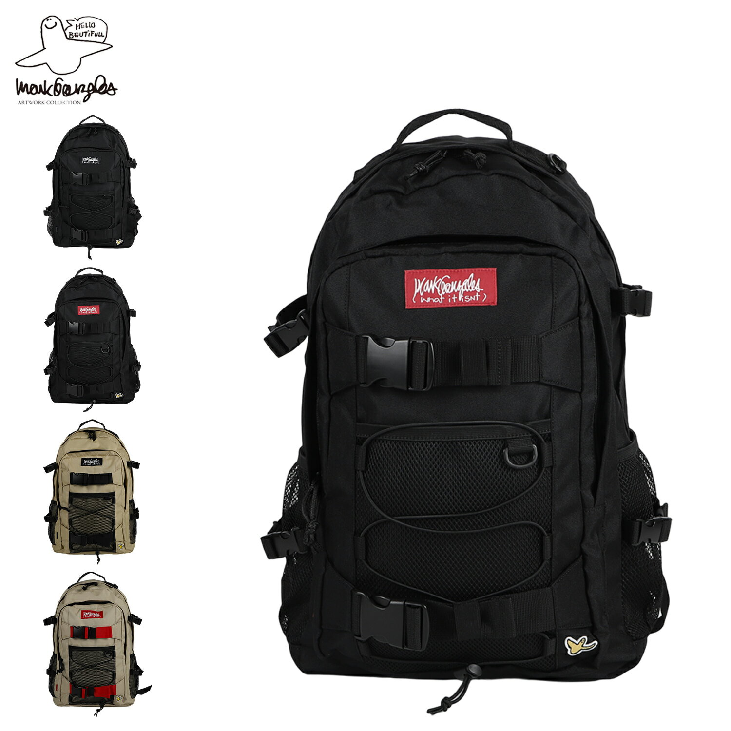 Mark Gonzales ޡ󥶥쥹 å Хå Хåѥå ǥ 30L ̳   RUCKSACK ֥å ١  2H9-14113