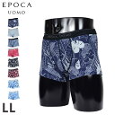 EPOCA UOMO エポカ ウォモ ボクサーパンツ 下着 インナー アンダーウェア 強撚前閉 メンズ 前閉じ LL メンズ下着 男性 BOXER SHORTS ネイビー ブルー ピンク 0014-63 0015-63