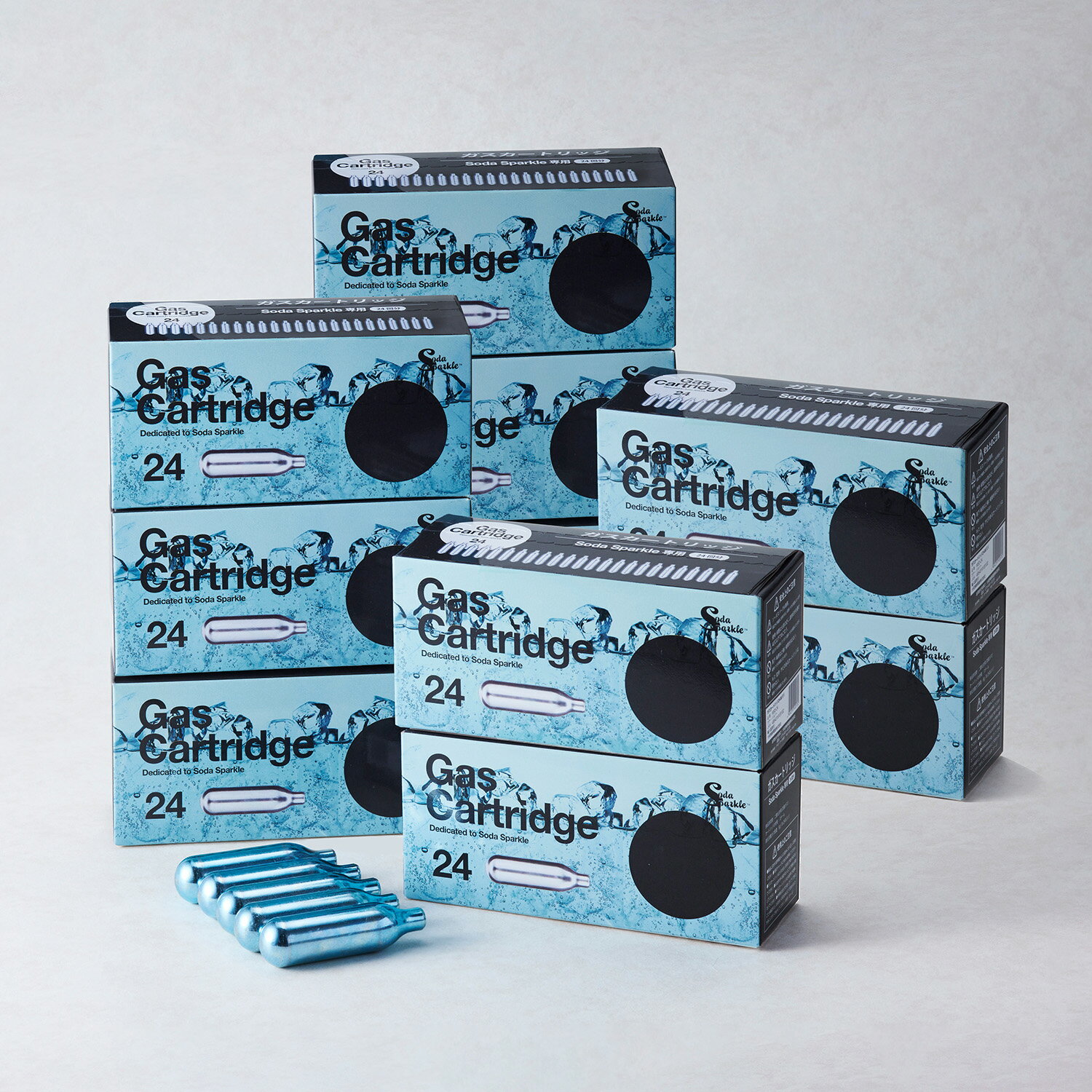 SodaSparkle ソーダスパークル カートリッジ 264本 炭酸水メーカー マルチスパークル3 専用 ジュース 水 スパークリング ワイン 10箱セット MS3-24