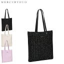 MERCURYDUO マーキュリーデュオ バッグ トートバッグ レディース ブラック ホワイト パープル 黒 白 MER-90760B