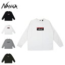 ナンガ NANGA Tシャツ 長袖 ロンT カットソー エコハイブリッド ボックスロゴ メンズ 綿 ECO HYBRID BOX LOGO L/S TEE ブラック ホワイト グレー カーキ 黒 白 NW2431-1E150-A