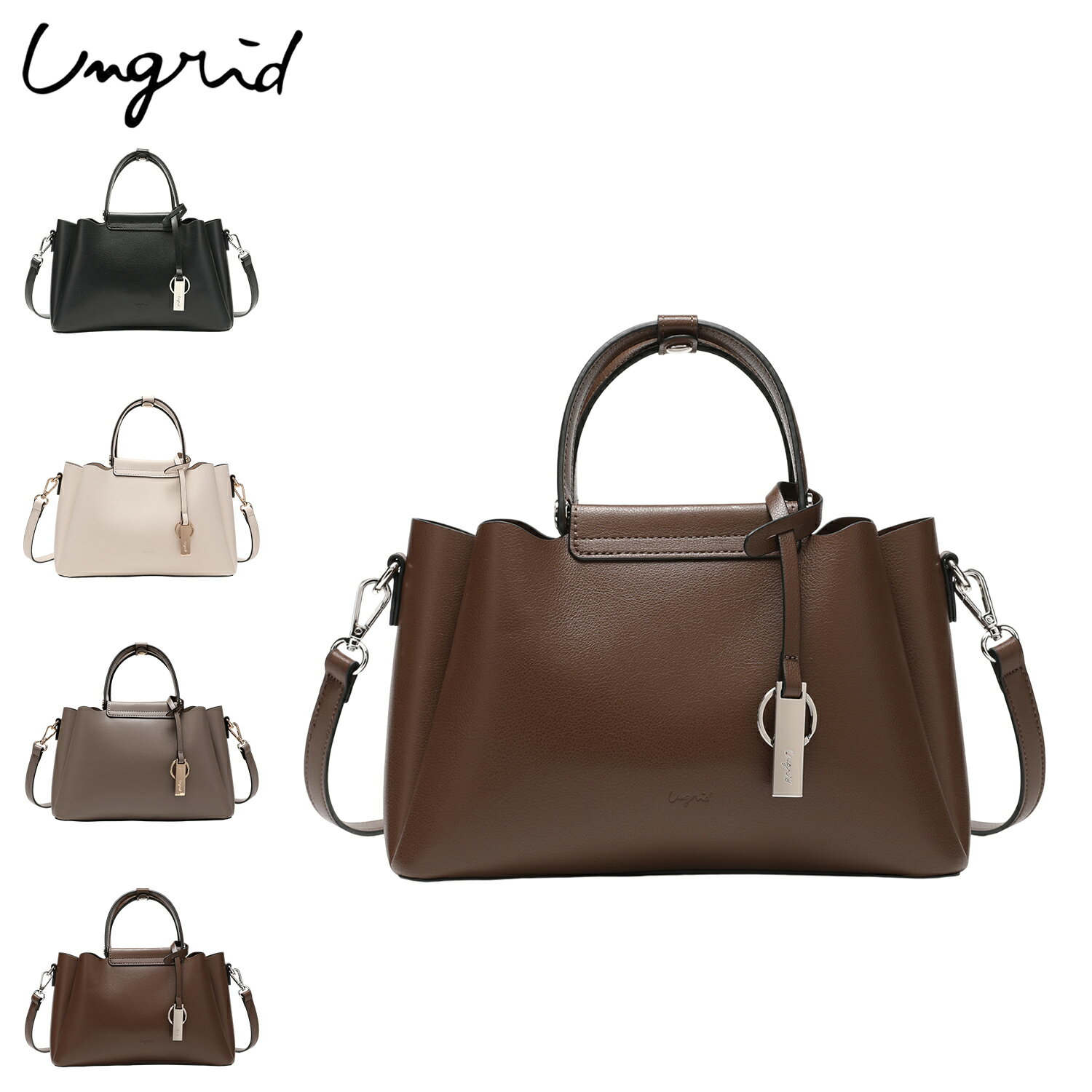 【最大1000円OFFクーポン発行中】 Ungrid アングリッド バッグ ショルダーバッグ レディース 斜めがけ 軽量 キーチャーム付 UNG-53280B