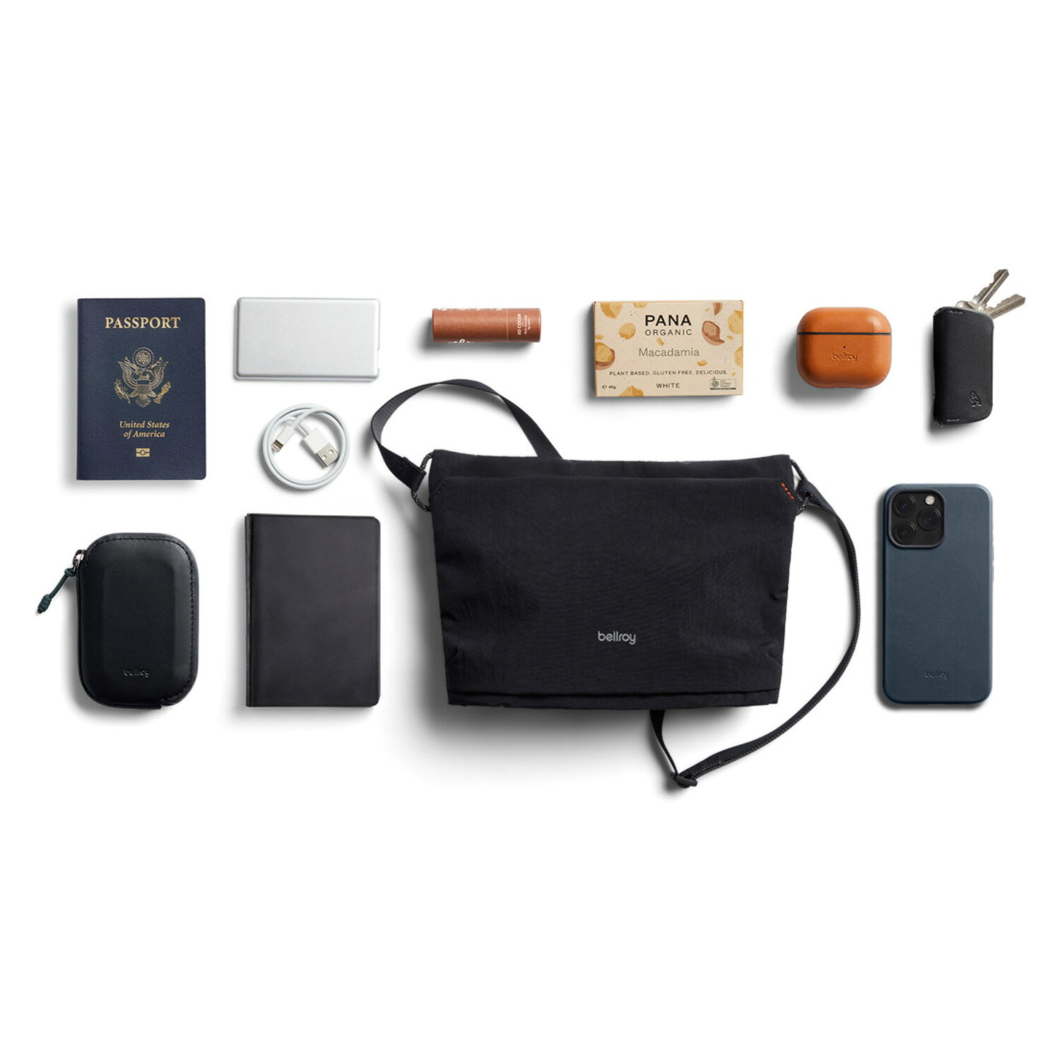 Bellroy ベルロイ バッグ クロスボディバッグ ライト サコッシュ メンズ レディース 軽量 耐水 斜め掛け LITE SACOCHE ブラック ベージュ 黒 sugarltd-10527904 シュガーオンラインショップ サンプル画像3