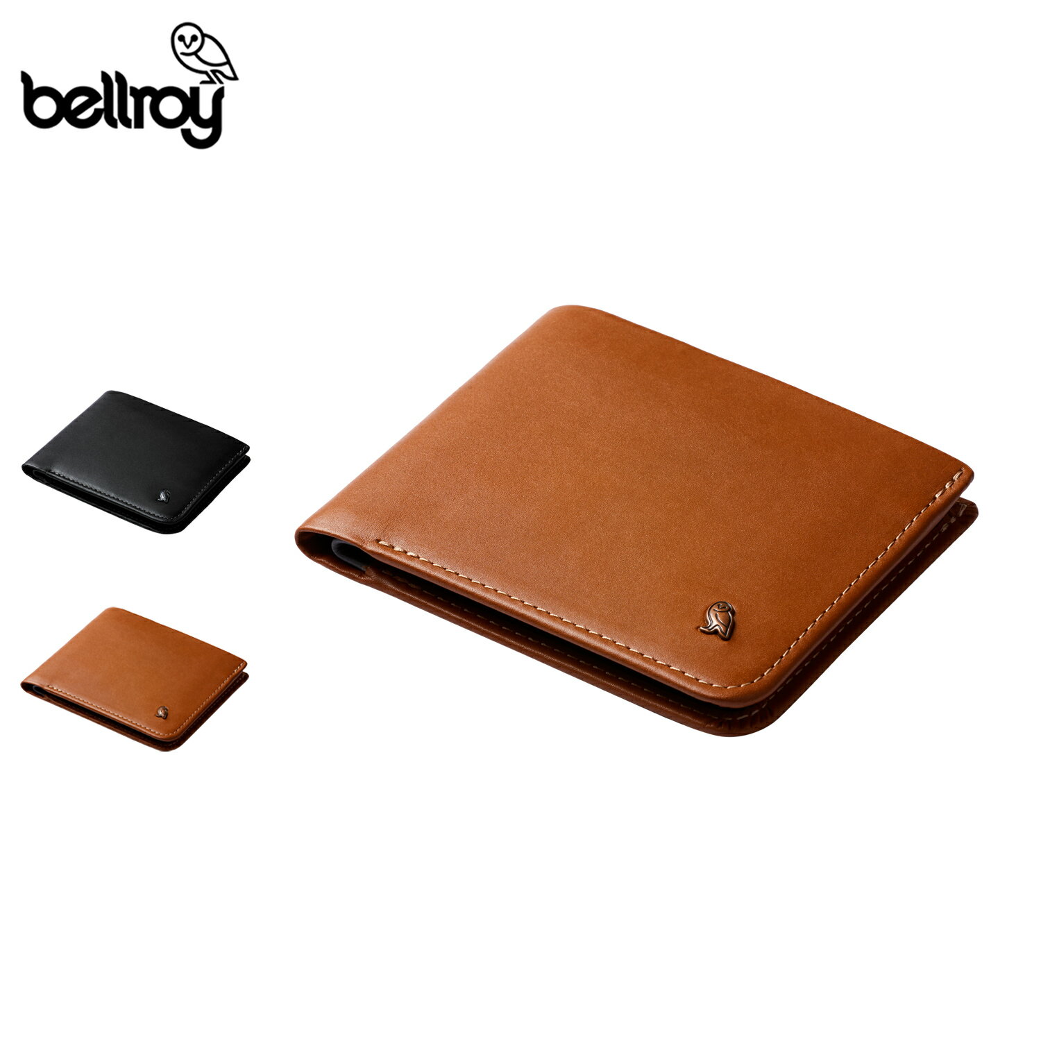 樂天商城 - Bellroy ベルロイ 財布 二つ折り メンズ レディース 革 HIDE & SEEK HI ブラック ベージュ 黒