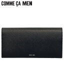 コムサメン COMME CA MEN 財布 長財布 メンズ レディース 本革 LONG WALLET ブラック 黒 6752