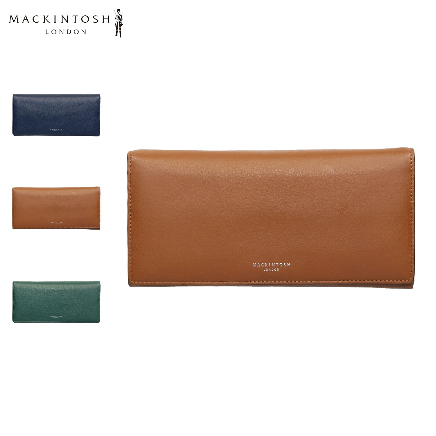 乐天商城 - MACKINTOSH LONDON マッキントッシュロンドン 財布 長財布 メンズ レディース 本革 LONG WALLET ネイビー ブラウン グリーン 5060103