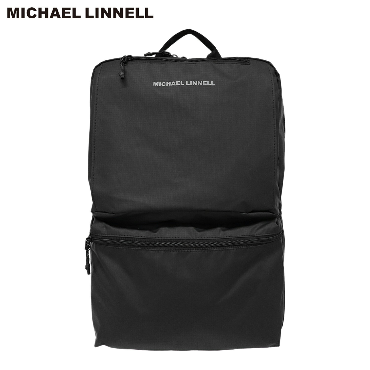 【最大1000円OFFクーポン発行中】 MICHAEL LINNELL マイケルリンネル バッグ リュック バックパック メンズ レディース 16L 大容量 撥水 軽量 耐水圧 耐久 BACKPACK ブラック 黒 MLAC-29