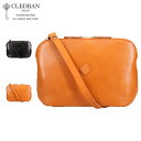 クレドラン CLEDRAN バッグ ショルダーバッグ お財布ポシェット レディース 斜めがけ 軽量 日本製 FLAM WALLET SHOULDER ブラック ブラウン 黒 CL2763
