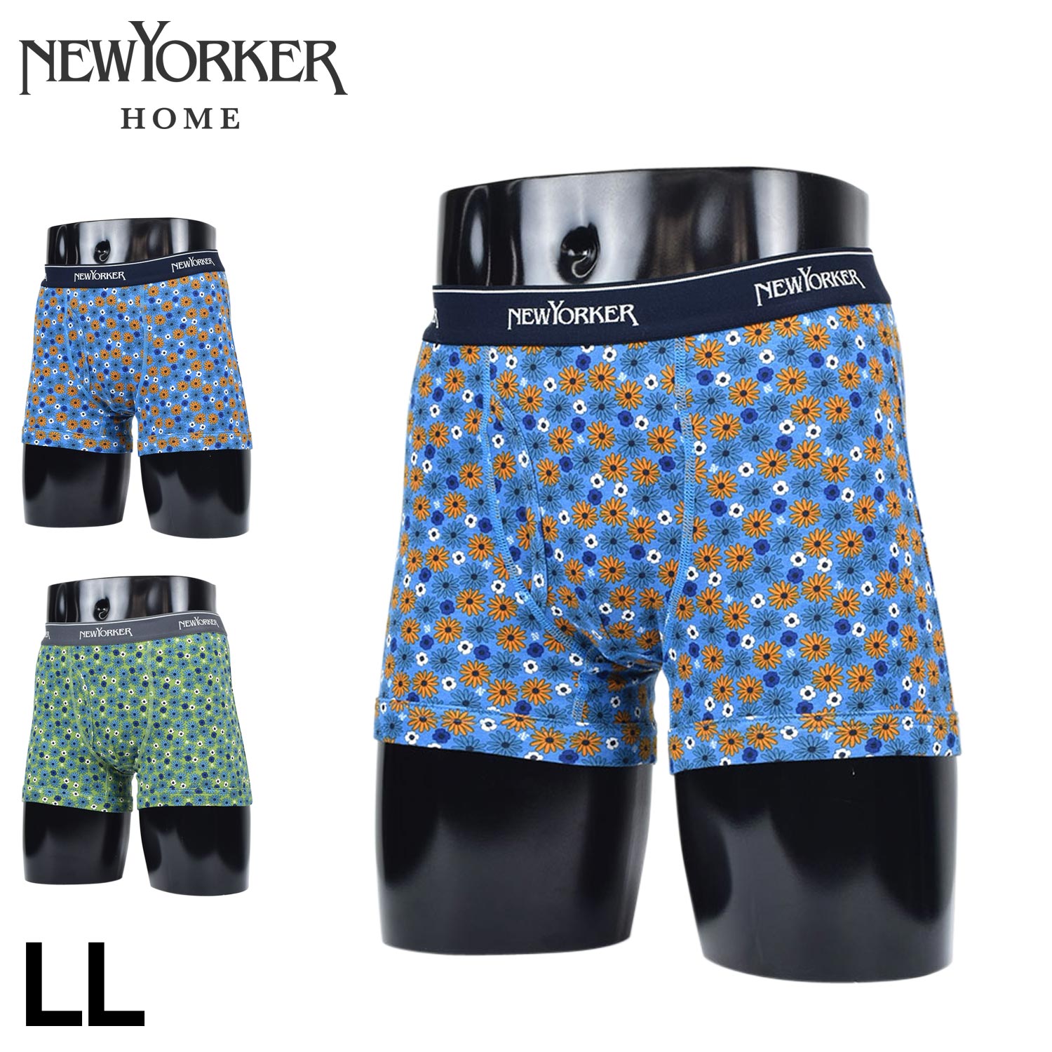 NEWYORKER HOME ニューヨーカーホーム ボクサーパンツ 前開き ボクサーブリーフ インナー アンダーウェア パンツ メンズ 前開き LL メンズ下着...