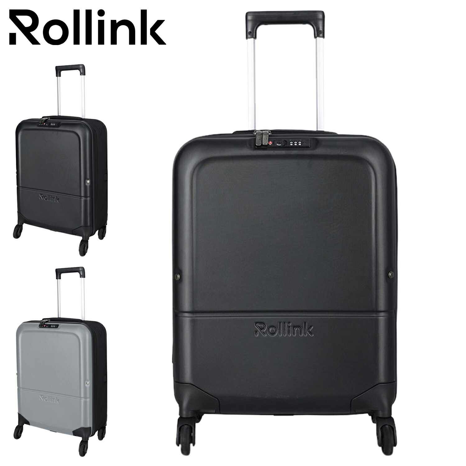 【最大1000円OFFクーポン発行中】 ローリンク Rollink スーツケース キャリーケース フレックスライト メンズ レディース 40L 大容量 軽量 機内持ち込み対応 TSAロック 折り畳み 4輪 耐水 耐久 耐傷 FLEX LIGHT ブラック グレー 黒