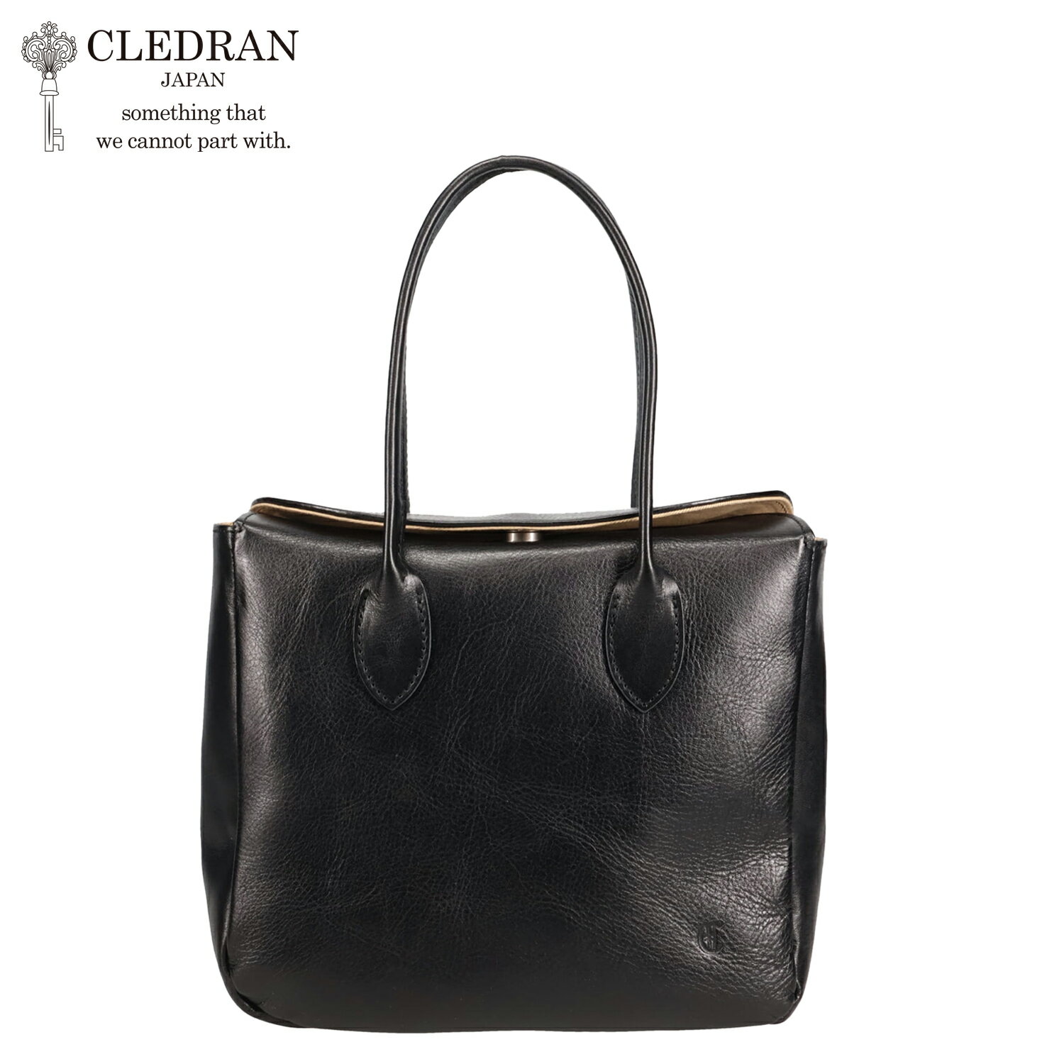 乐天商城 - クレドラン CLEDRAN バッグ トートバック クウ レディース レザー 本革 COU ブラック 黒 CL-3720