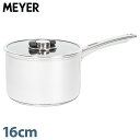 MEYER マイヤー 鍋 片手鍋 スターシェフ4 16cm IH ガス対応 ステンレス STAR CHEF4 シルバー MSC4-S16