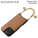 バンドリヤー BANDOLIER スマホショルダー スマホケース iPhone15 Pro 15 Pro MAX アイフォン マヤ バンドレット タン メンズ ...