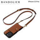 バンドリヤー BANDOLIER スマホショルダー スマホケース iPhone15 Pro アイフォン ケイシー マグセーフ デニム ゴールド メンズ レディース CASEY Magsafe DENIM GOLD ブラウン 18CAS
