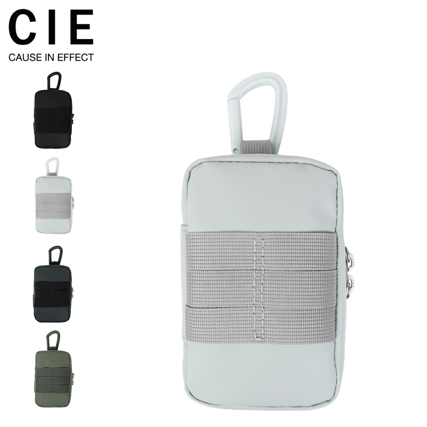 樂天商城 - シー CIE キーケース キーホルダー グリッド3 メンズ レディース 3連 カラビナ付き 軽量 防水 撥水 GRID3 KEYCASE2-L ブラック ライト グレー ネイビー オリーブ 黒 32072