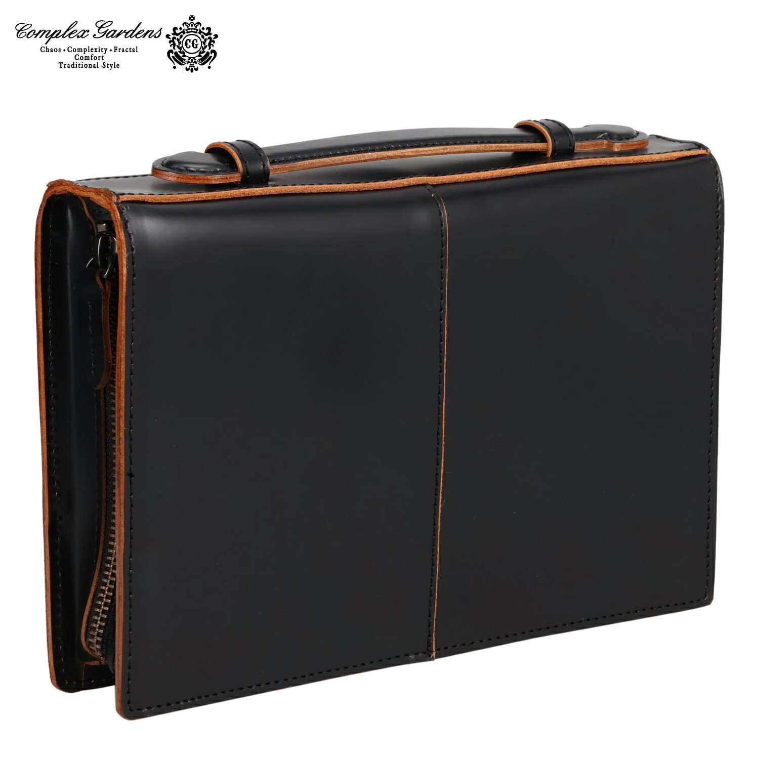 コンプレックスガーデンズ COMPLEX GARDENS バッグ セカンドバッグ クラッチバッグ 枯淡/コタン メンズ 本革 牛革 日本製 KOTAN ブラック 黒 3709