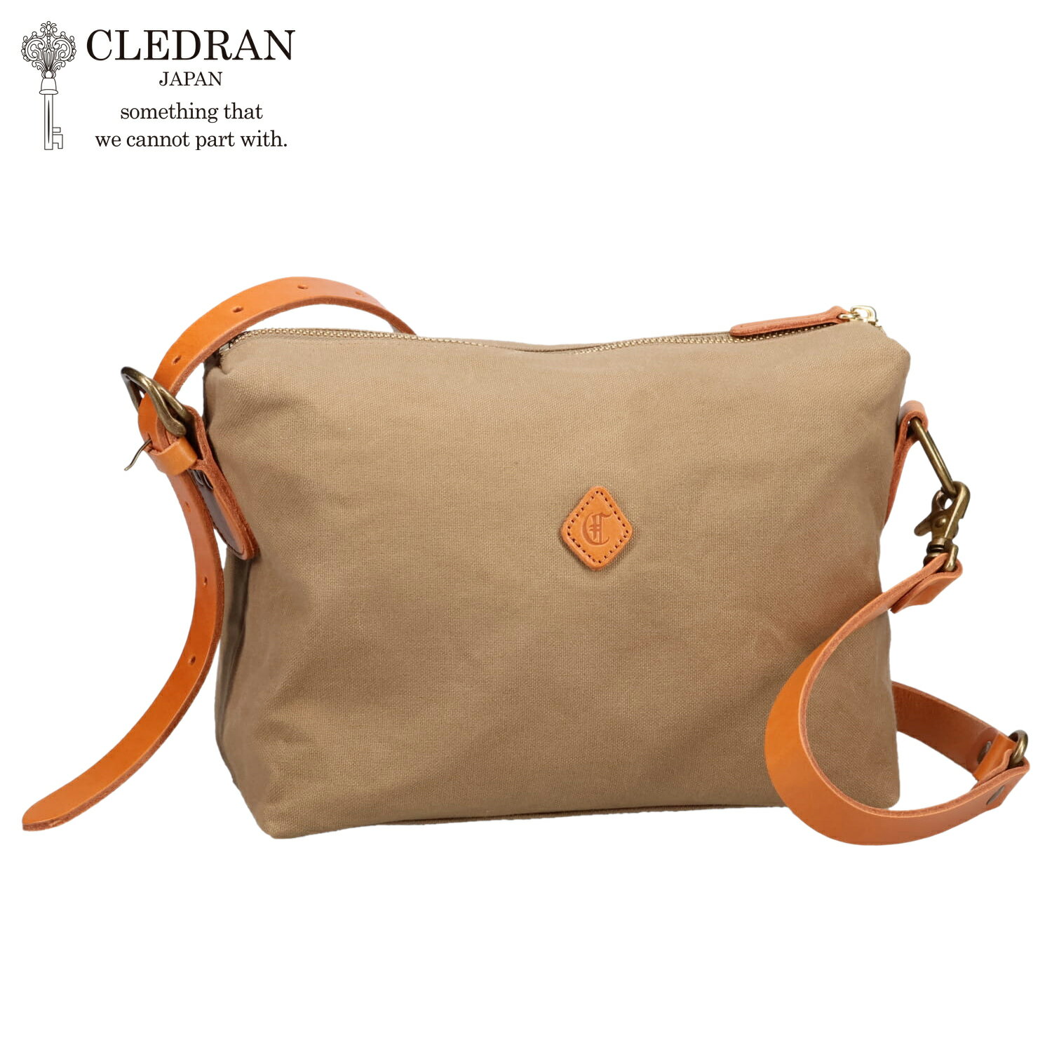 【クーポン対象外】 クレドラン CLEDRAN バッグ ショルダーバッグ メンズ レディース 斜めがけ 大人 軽量 INNO 2WAY SHOULDER M ベージュ CL2039