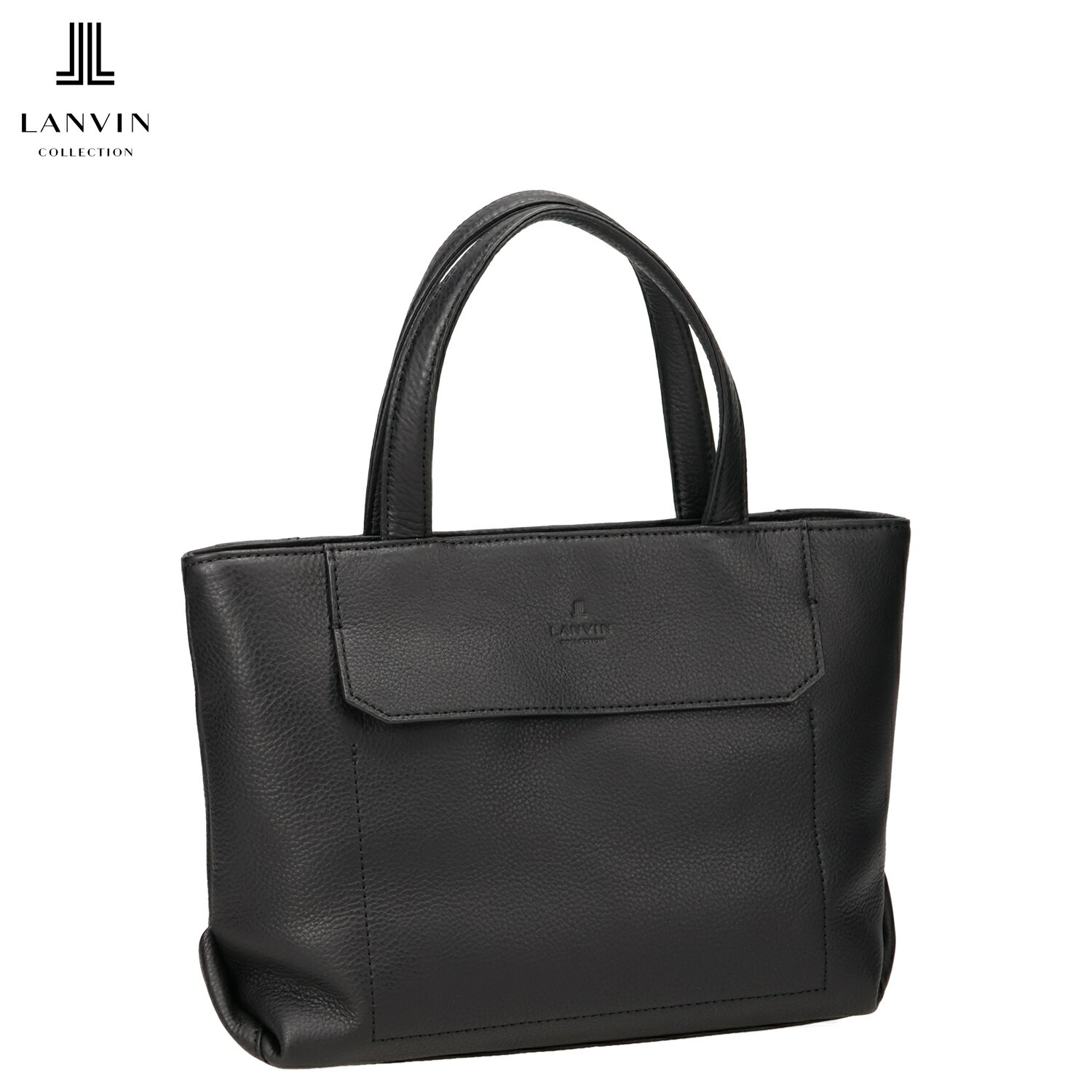 LANVIN COLLECTION ランバン コレクション バッグ トートバッグ カンヌ メンズ 軽量 本革 撥水 A5 ブラック 黒 285511