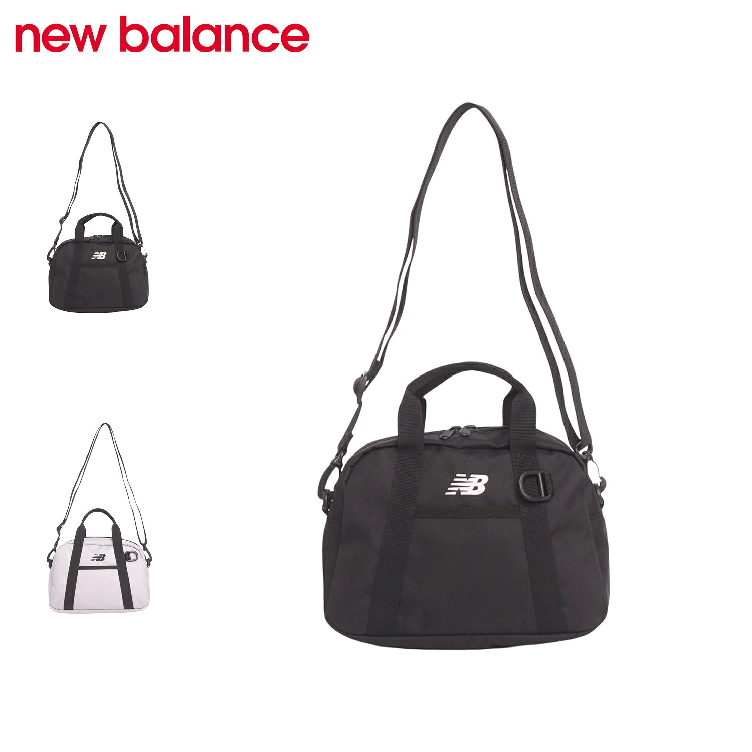 new balance ニューバランス バッグ ボストンバッグ ミニ メンズ レディース 4L 通勤 通学 学生 旅行 MINI BOSTON BAG ブラック グレー 黒 AC52242