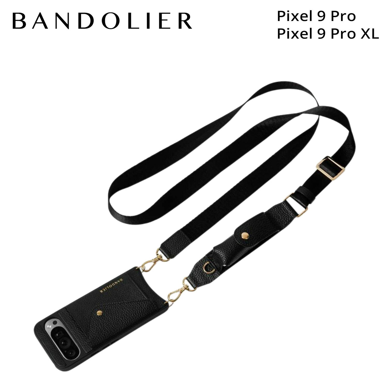 樂天商城 - バンドリヤー BANDOLIER スマホショルダー Pixel9 Pro Pixel9 Pro XL ケース スマホケース プロ ヘイリー ピクセル ブラックゴールド メンズ レディース HAILEY BLACK GOLD ブラック 黒 14HAP