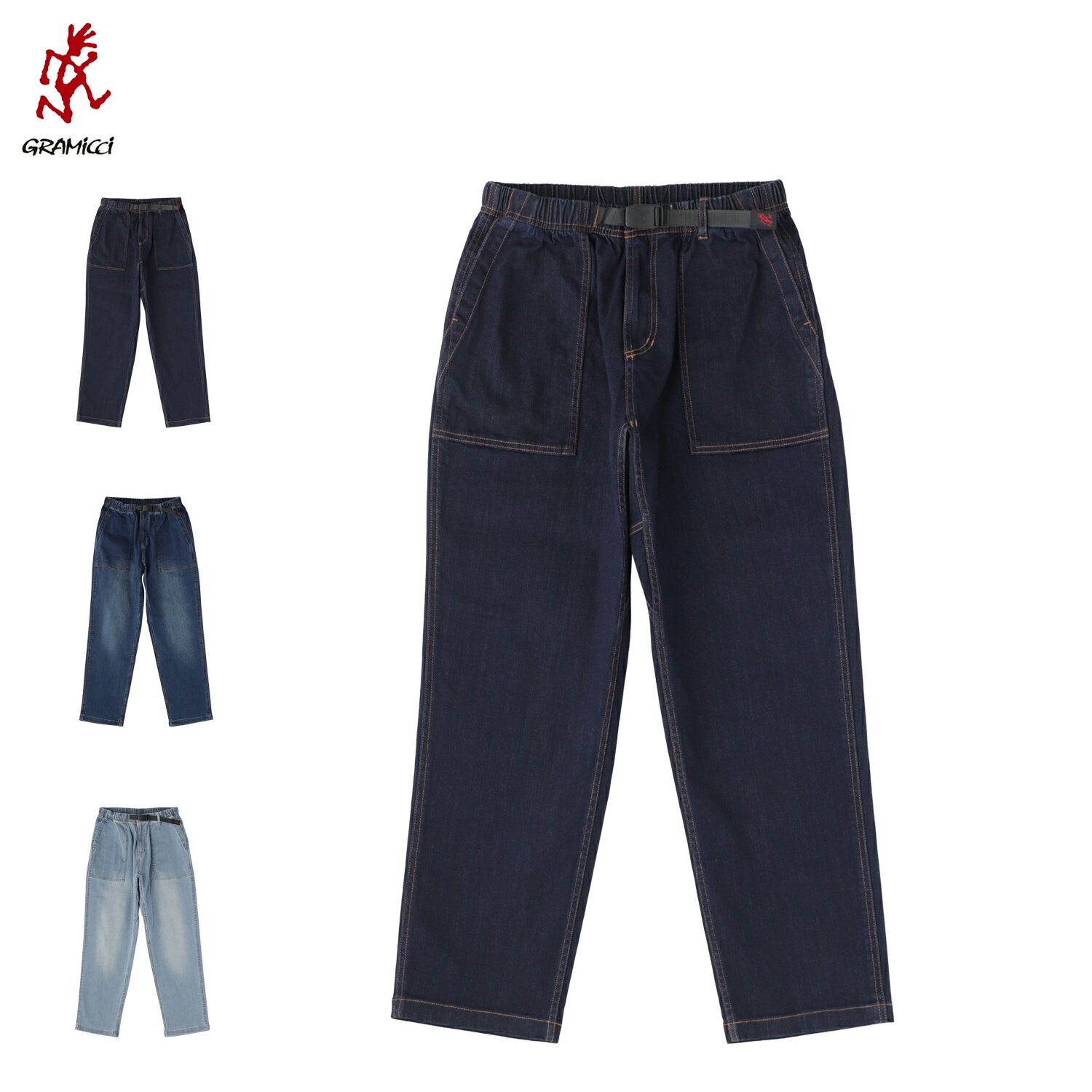 樂天商城 - グラミチ Gramicci パンツ デニム ルーズ テーパード リッジ ストレッチ メンズ STRETCH DENIM LOOSE TAPERED RIDGE PANT インディゴ GUP6-SJP009