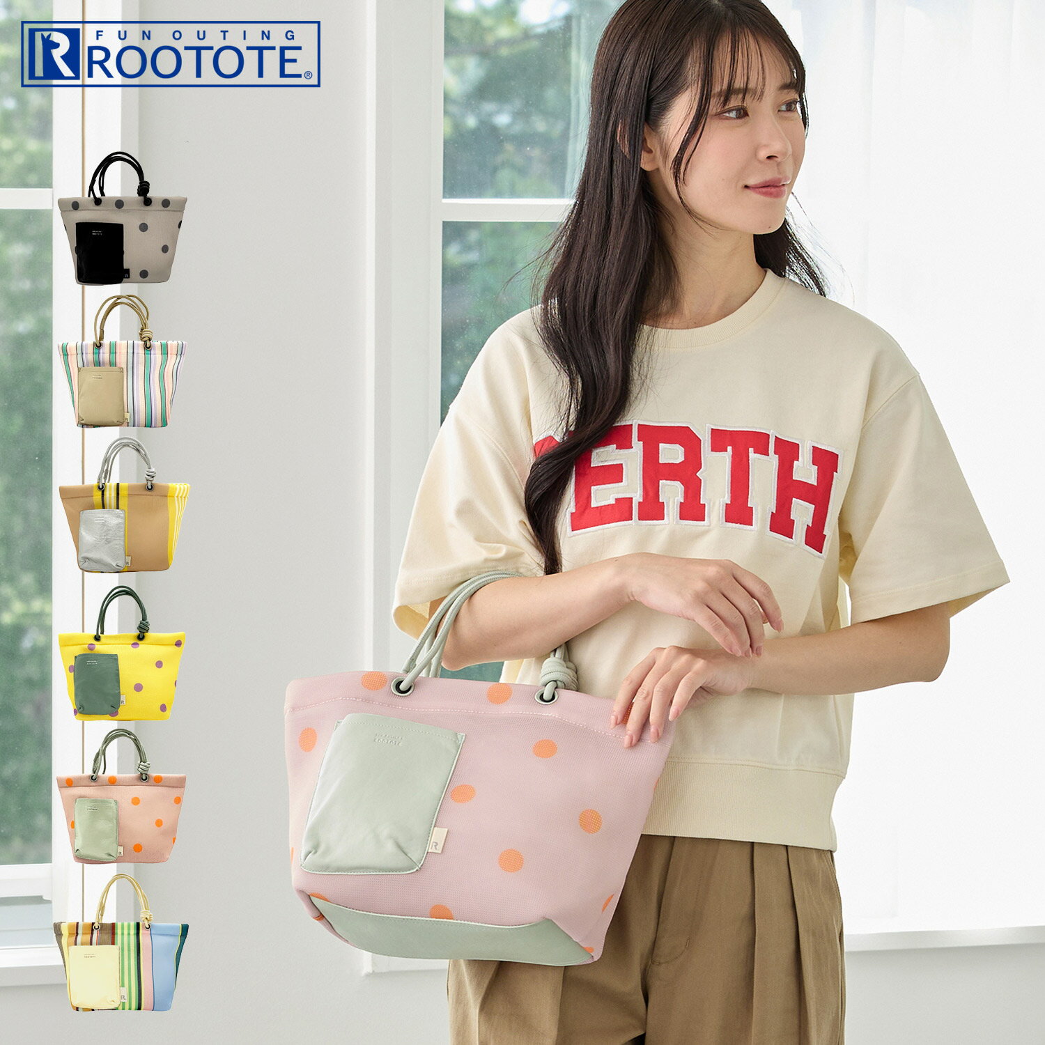 ルートート ROOTOTE トートバッグ バッグ SC.デリ.WAFER-C レディース A5 軽量 ...