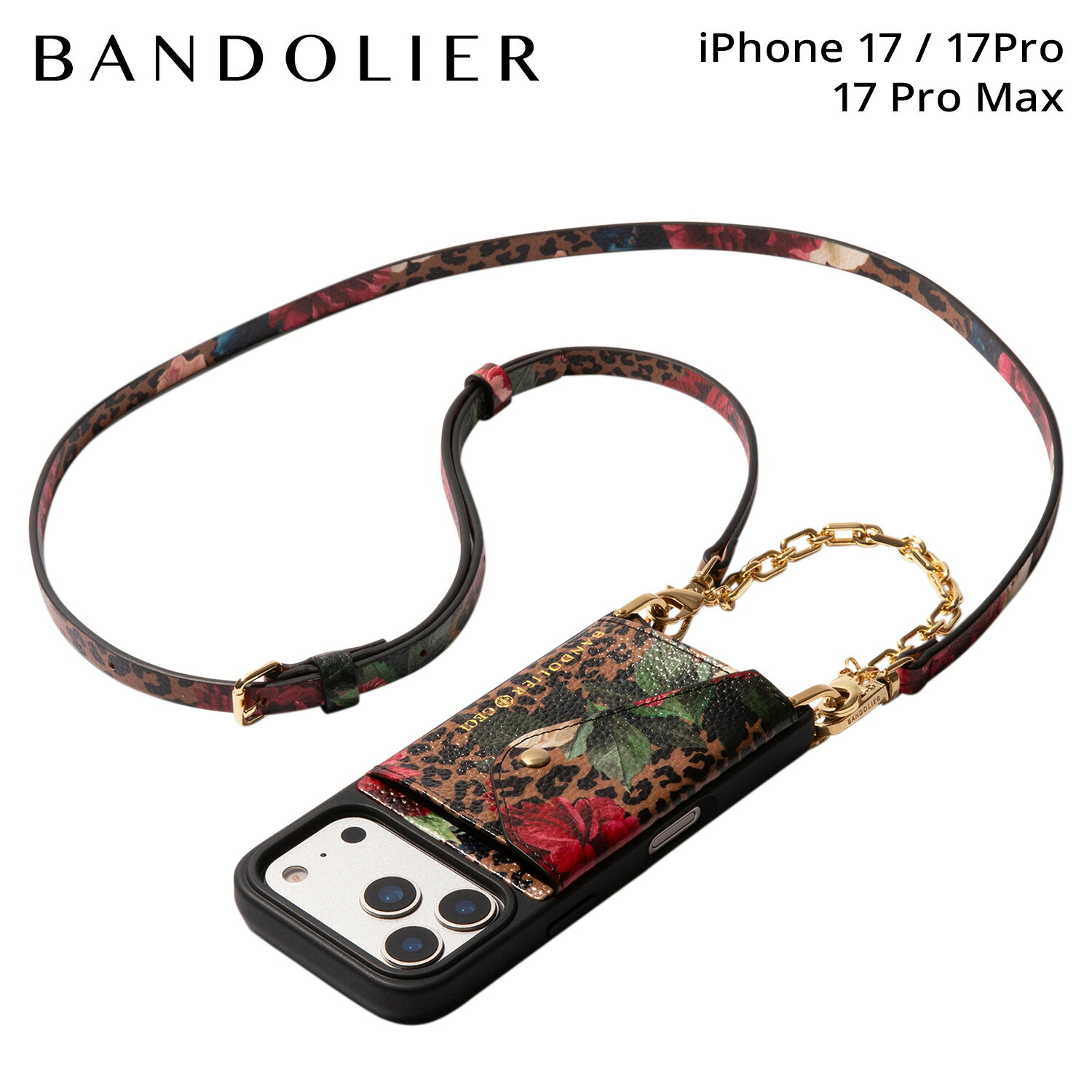 樂天商城 - バンドリヤー BANDOLIER スマホショルダー iPhone17 17Pro 17Pro Max スマホケース アイフォン ヴァレンティナ ダークチーター メンズ レディース VAALENTINA DARK CHEETAH マルチカラー 14DON 母の日