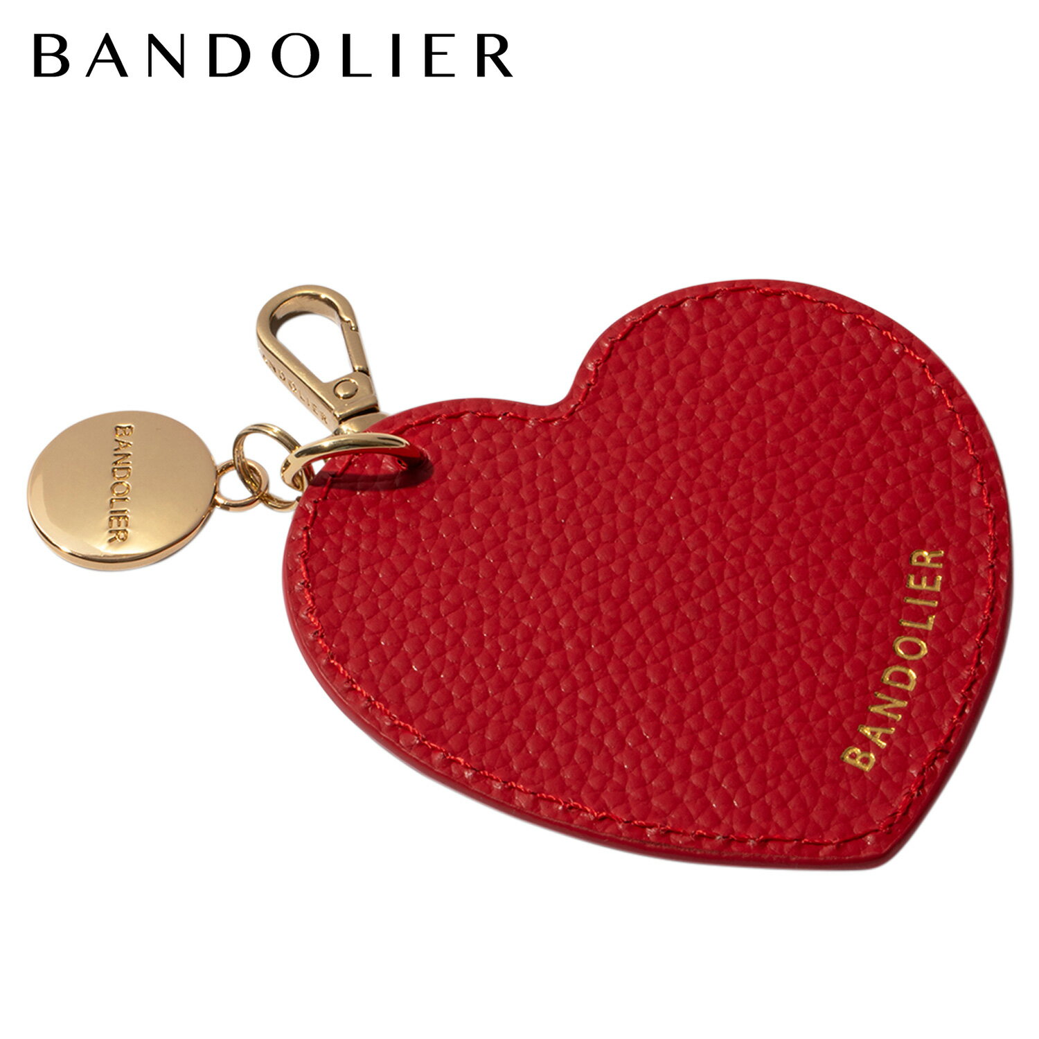 樂天商城 - バンドリヤー BANDOLIER キーホルダー チャーム ハート ミラー 手鏡 スマホ 携帯 ミラーハートチャーム メンズ レディース MIRROR HEART CHARM RED レッド 29MHC 母の日