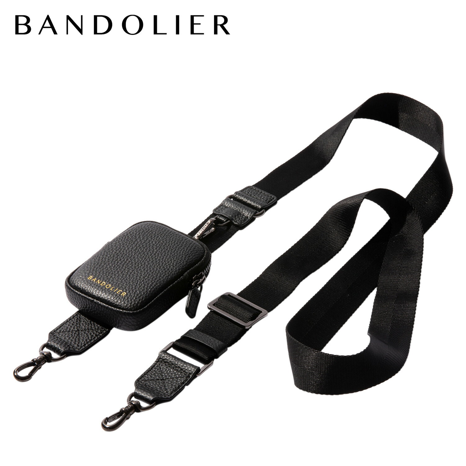 Zodiac - バンドリヤー BANDOLIER ストラップ スマホケース スマホショルダー用 ハンドストラップ 携帯 落下防止 ボディー ストラップ ピューター メンズ レディース BODIE STRAP PEWTER ブラック 黒 30BOD 母の日