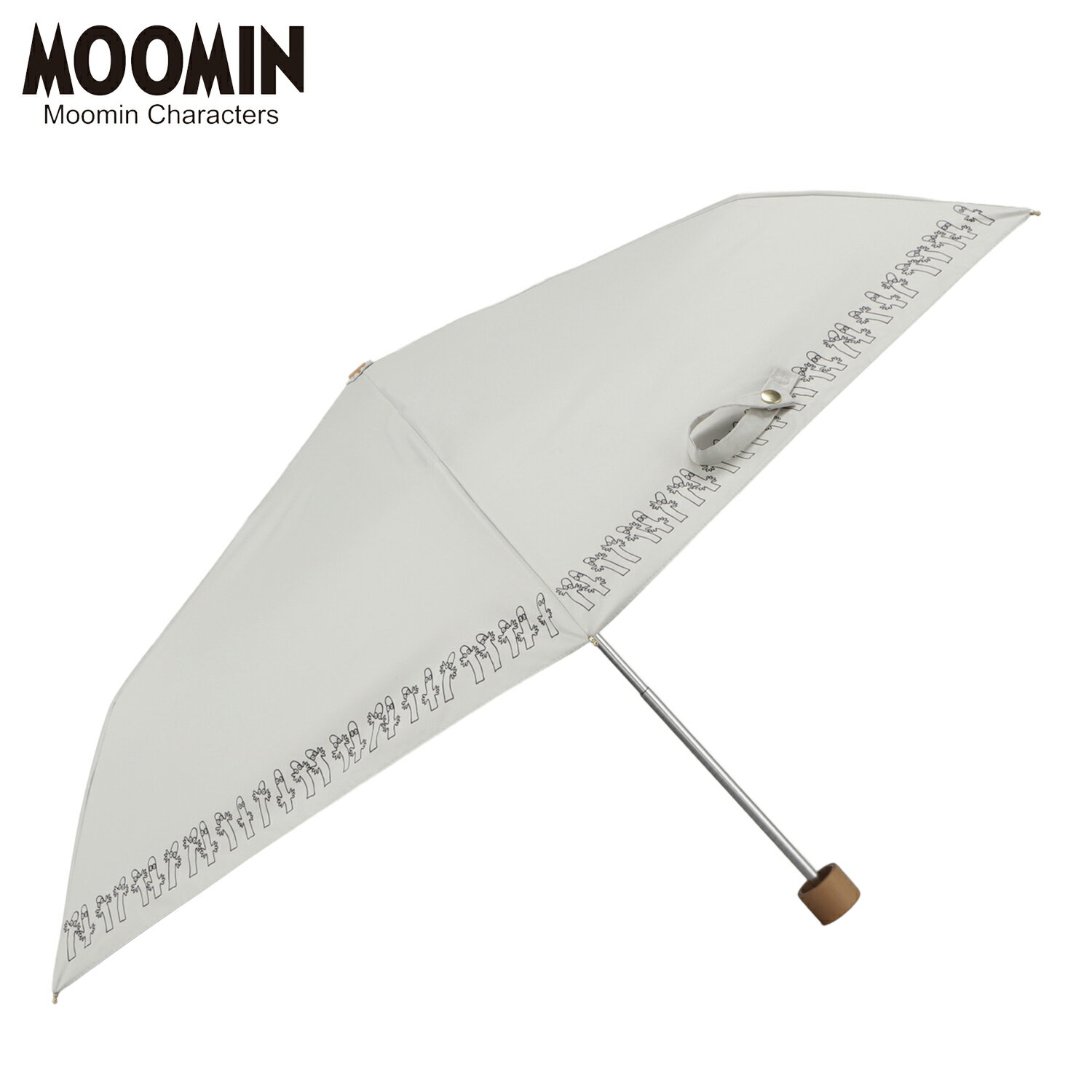 樂天商城 - MOOMIN ムーミン 日傘 雨傘 折りたたみ傘 晴雨兼用 レディース 50cm 軽量 ホワイト 白 PTMO-30M