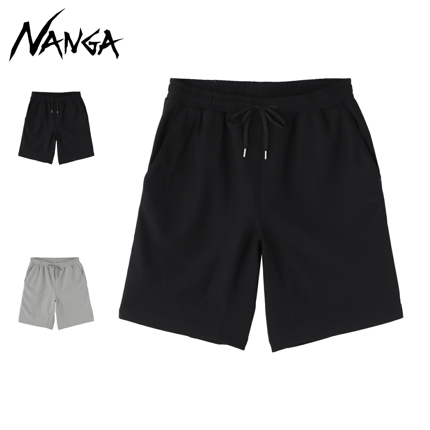 樂天商城 - ナンガ NANGA ハーフパンツ ショートパンツ スウェット ショーツ ドライミックス メンズ レディース 吸湿 速乾 DRY MIX SWEAT SHORTS ブラック グレー 黒 N2610-1E025A