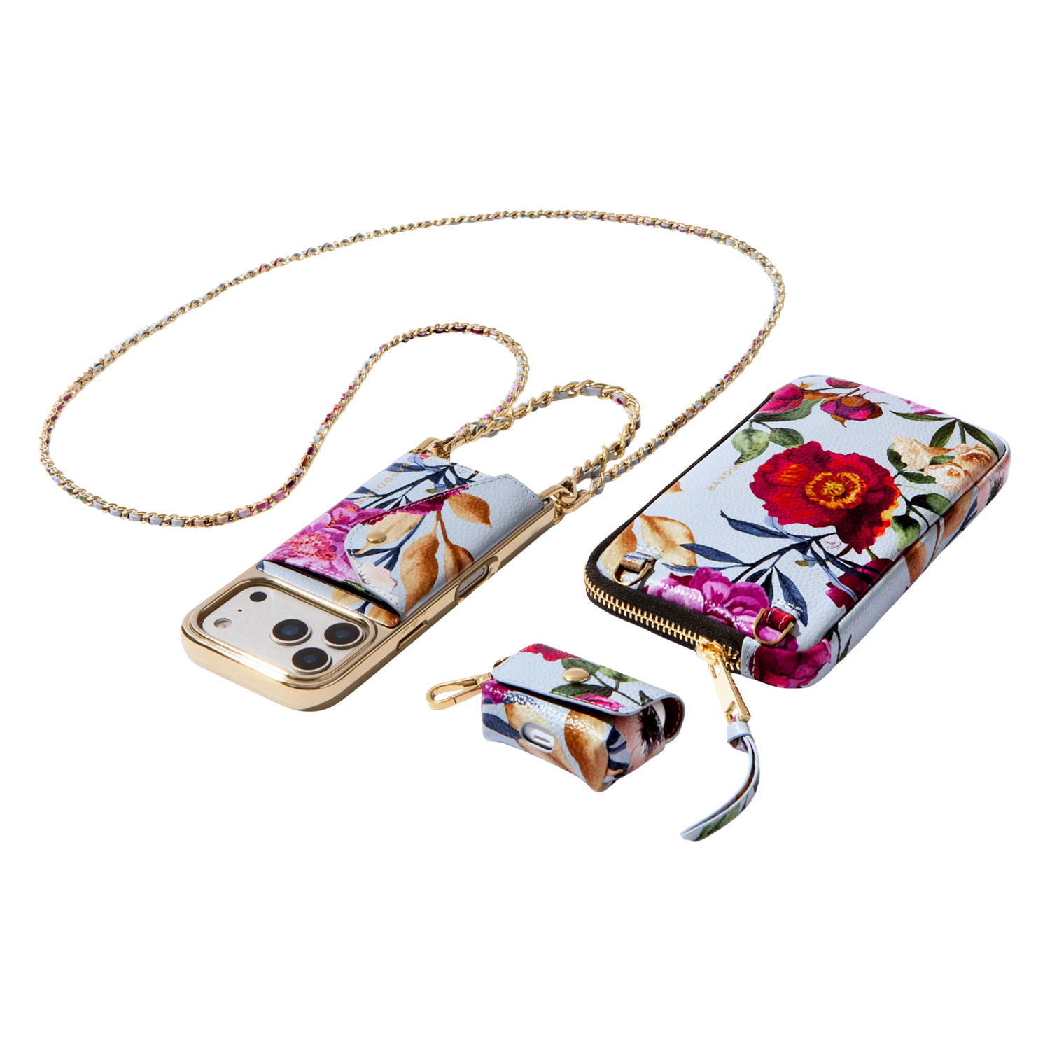 【最大1000円OFFクーポン配布中】 バンドリヤー BANDOLIER ポーチ スマホ 小物入れ エキスパンデット ブルー フローラル ポーチ メンズ レディース EXPANDED BLUE FLORAL POUCH ブルー 21GRA1602 sugarltd-10536663 シュガーオンラインショップ サンプル画像3