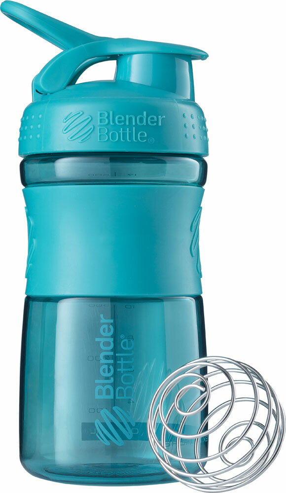 Blender Bottle ブレンダーボトル プロテイン シェイカー ボトル スポーツミキサー 600ml SPORTSMIXER ライトブルー BBSME20