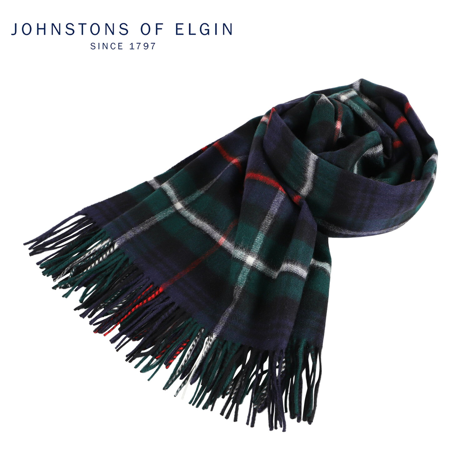 ジョンストンズ マフラー メンズ Johnstons ジョンストンズ マフラー カシミア 大判 チェック レディース メンズ CASHMERE TARTAN STOLES WA000056