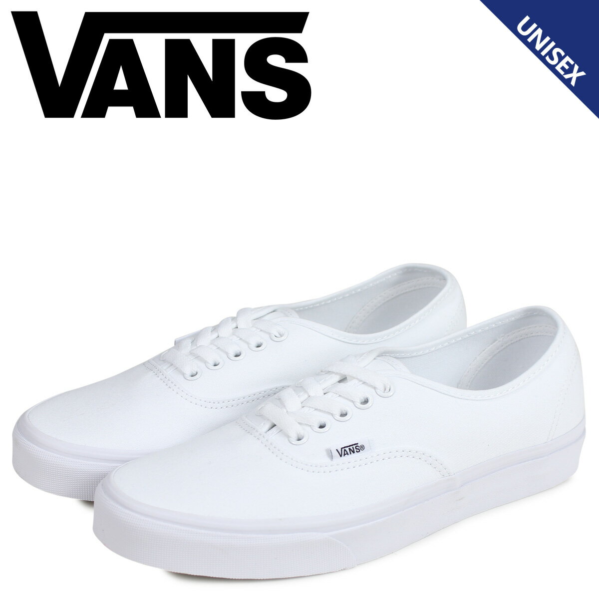 バンズ VANS オーセンティック スニーカー メンズ レディース ヴァンズ AUTHENTIC ホワイト 白 VN000EE3W00