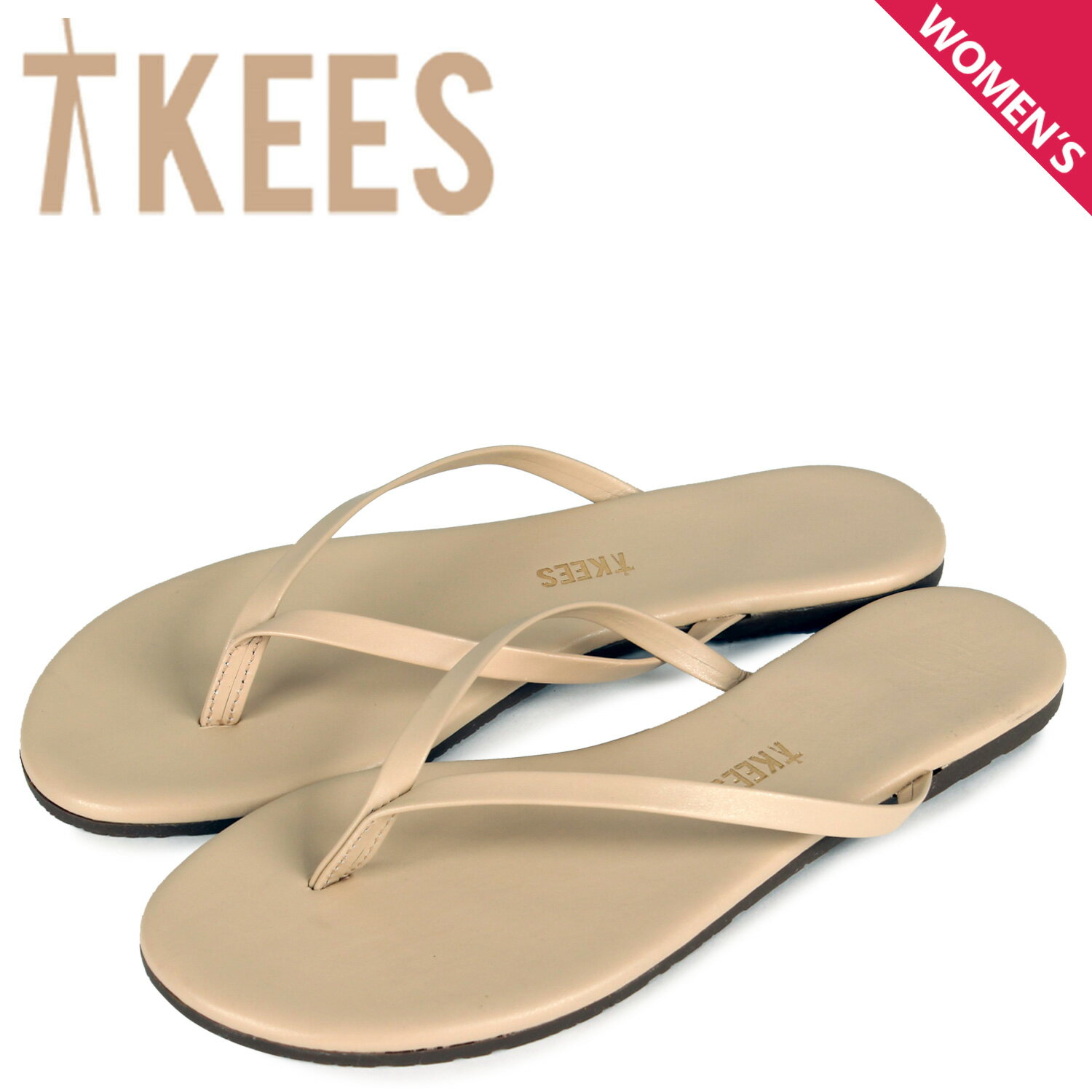 【訳あり】 ティキーズ Tkees サンダル ビーチサンダル ファンデーション シマー レディース FOUNDATIONS SHIMMER ベージュ 【返品不可】