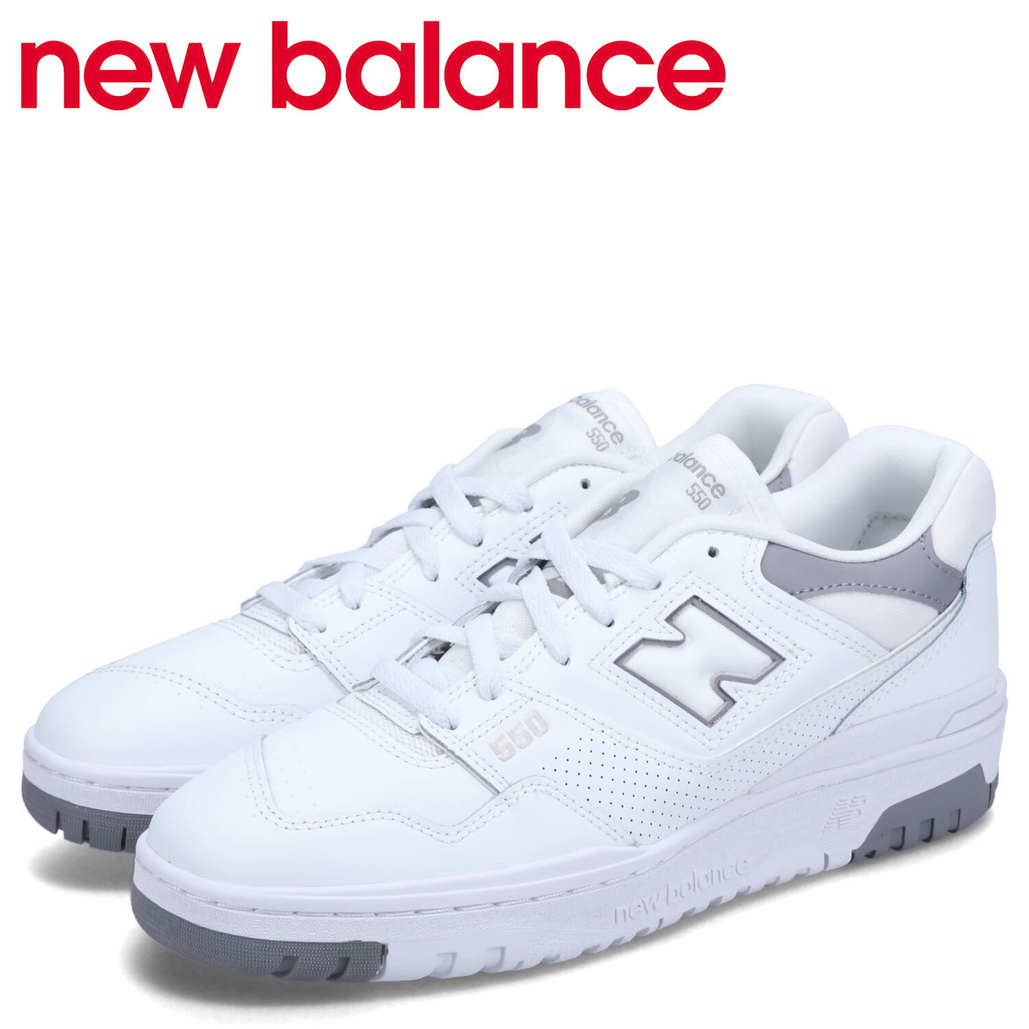 【最大1000円OFFクーポン配布中】 【訳あり】 【BOX破損】 new balance ニューバランス 550 スニーカー メンズ Dワイズ ホワイト 白 BB550SWA 【返品不可】