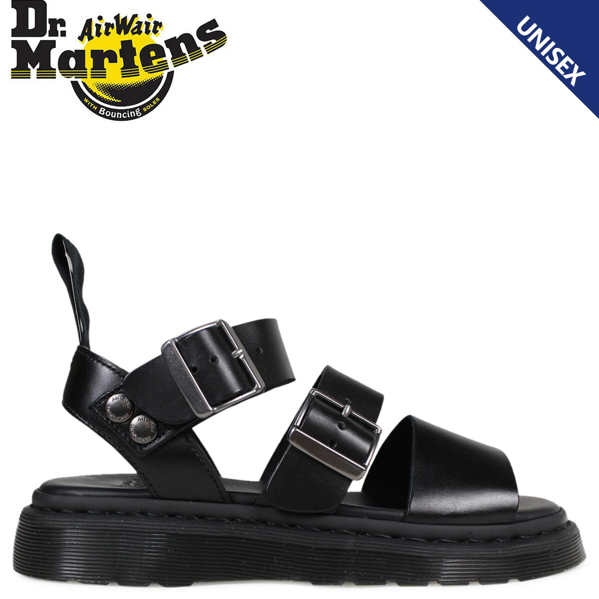 Dr.Martens ドクターマーチン サンダル グリフォン メンズ レディース GRYPHON STRAP SANDAL ブラック 黒 R15695001