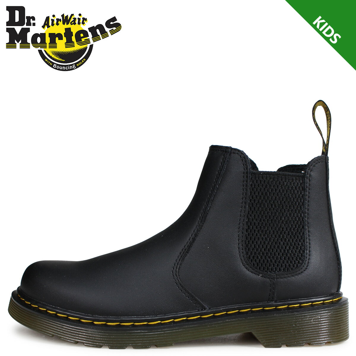 楽天シュガーオンラインショップDr.Martens ドクターマーチン バンザイ サイドゴア チェルシーブーツ キッズ CORE KIDS BANZAI ブラック 黒 R16708001